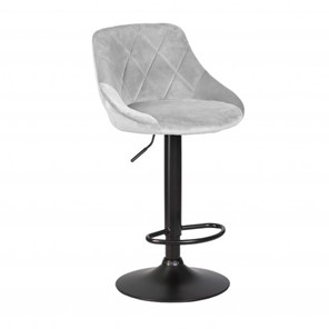Барный стул Престиж  WX-2397 велюр светло-серый в Элисте - предосмотр
