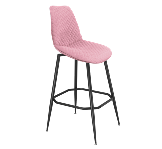 Барный стул SHT-ST29-С22 / SHT-S148 (розовый зефир/черный муар) в Элисте