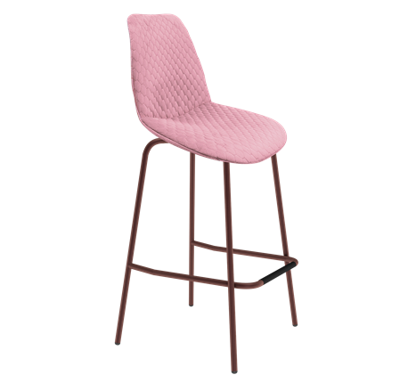 Барный стул SHT-ST29-С22 / SHT-S29P (розовый зефир/медный металлик) в Элисте - изображение