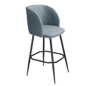 Барный стул SHT-ST33 / SHT-S148 (синий лед/черный муар) в Элисте - предосмотр
