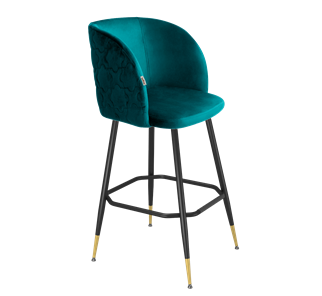 Барный стул SHT-ST33-1 / SHT-S148 (альпийский бирюзовый/черный муар/золото) в Элисте - предосмотр