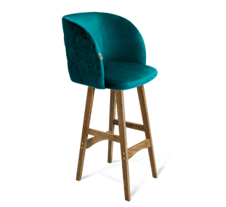 Барный стул SHT-ST33-1 / SHT-S65 (альпийский бирюзовый/дуб брашированный коричневый) в Элисте