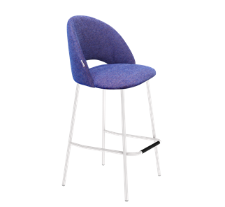Барный стул SHT-ST34 / SHT-S29P (синий мираж/белый муар) в Элисте
