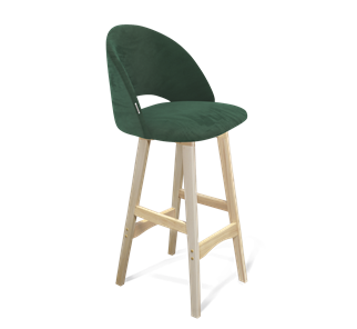 Барный стул SHT-ST34 / SHT-S65 (лиственно-зеленый/прозрачный лак) в Элисте