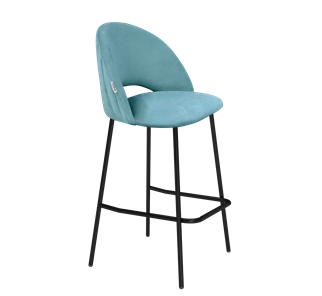 Барный стул SHT-ST34-1 / SHT-S29P (голубая пастель/черный муар) в Элисте - предосмотр