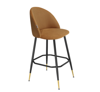 Барный стул SHT-ST35 / SHT-S148 (горчичный/черный муар/золото) в Элисте