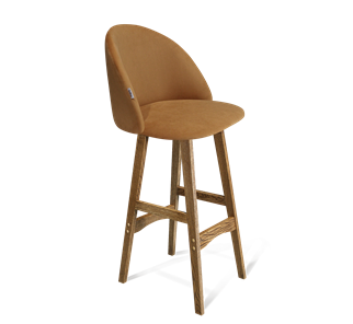 Барный стул SHT-ST35 / SHT-S65 (горчичный/дуб брашированный коричневый) в Элисте - предосмотр