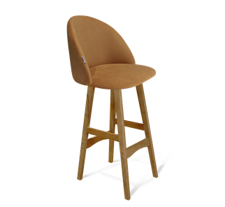 Барный стул SHT-ST35 / SHT-S65 (горчичный/светлый орех) в Элисте - предосмотр