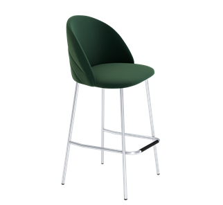Барный стул SHT-ST35-2 / SHT-S29P (лиственно-зеленый/хром лак) в Элисте