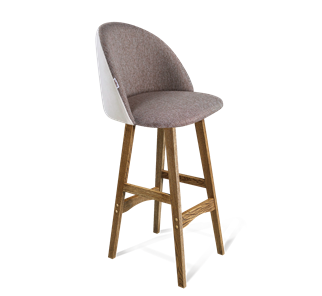 Барный стул SHT-ST35-3 / SHT-S65 (тростниковый сахар/зефирный/дуб брашированный коричневый) в Элисте