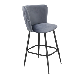 Барный стул SHT-ST36-3 / SHT-S148 (нейтральный серый/черный муар) в Элисте