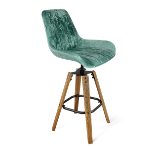 Барный стул SHT-ST37 / SHT-S93 (зеленый чай/браш.коричневый/черный муар) в Элисте
