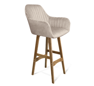 Барный стул SHT-ST38-1 / SHT-S65 (лунный мрамор/дуб брашированный коричневый) в Элисте
