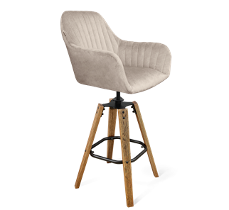 Барный стул SHT-ST38-1 / SHT-S93 (лунный мрамор/браш.коричневый/черный муар) в Элисте