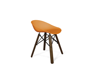 Кухонный стул SHT-ST19/S70 (оранжевый/темный орех/черный) в Элисте