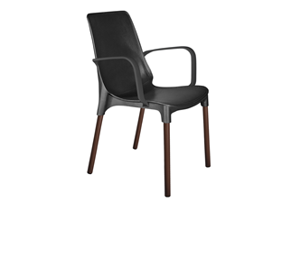 Обеденный стул SHT-ST76/S424 (черный/коричневый муар) в Элисте