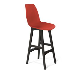 Барный стул SHT-ST29/S65 (красный ral 3020/венге) в Элисте