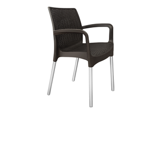 Обеденный стул SHT-ST68/S424 (черно-коричневый/хром лак) в Элисте - предосмотр