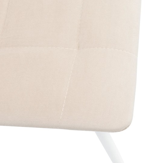 Обеденный стул Leset Скай (Металл белый/велюр песок) в Элисте - изображение 4