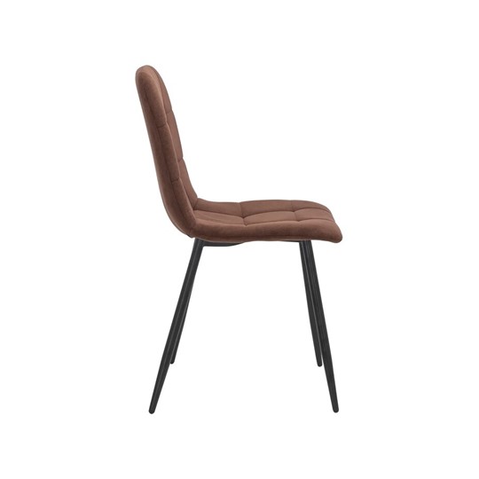 Обеденный стул Leset Скай (Металл черный/велюр Шоколад) в Элисте - изображение 2