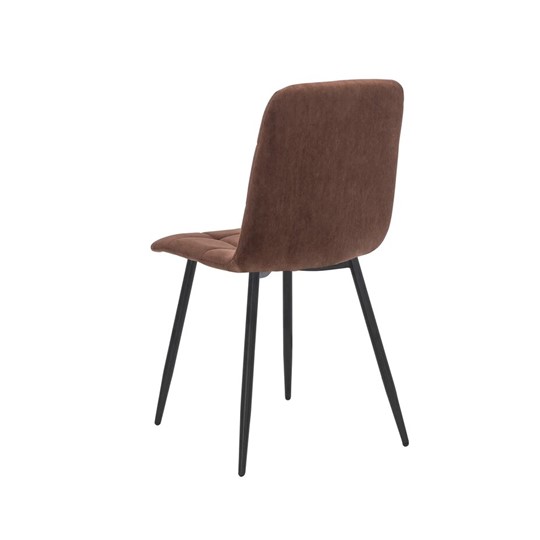 Обеденный стул Leset Скай (Металл черный/велюр Шоколад) в Элисте - изображение 3