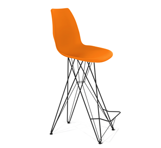 Барный стул SHT-ST29/S66 (оранжевый ral2003/черный муар) в Элисте - предосмотр
