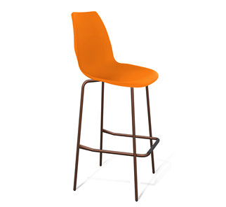 Барный стул SHT-ST29/S29 (оранжевый ral2003/медный металлик) в Элисте