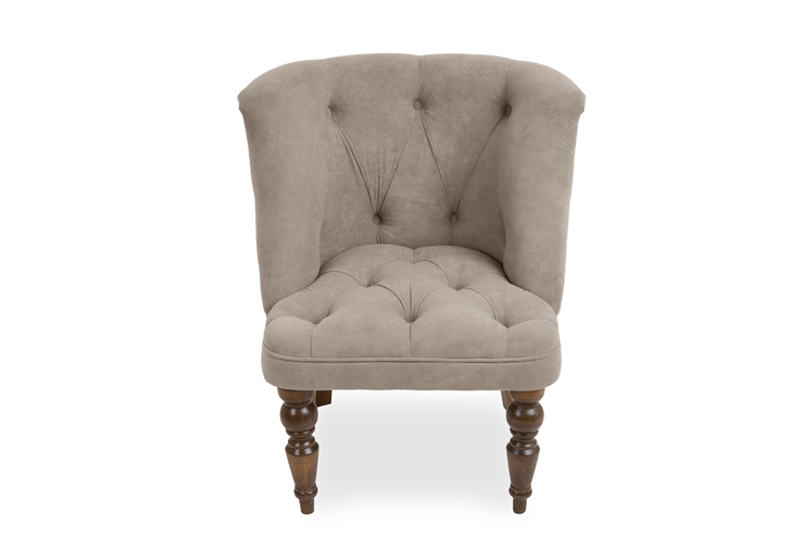 Кресло на ножках Бриджит бежевый ножки коричневые в Элисте - изображение 1