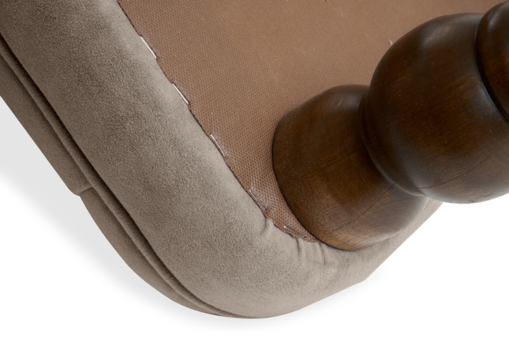 Кресло на ножках Бриджит бежевый ножки коричневые в Элисте - изображение 6
