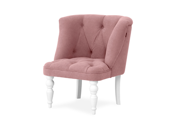 Кресло Бриджит розовый ножки белые в Элисте - предосмотр