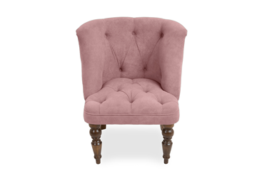 Кресло на ножках Бриджит розовый ножки коричневые в Элисте - предосмотр 1