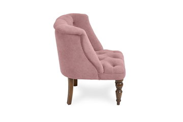 Кресло на ножках Бриджит розовый ножки коричневые в Элисте - предосмотр 2