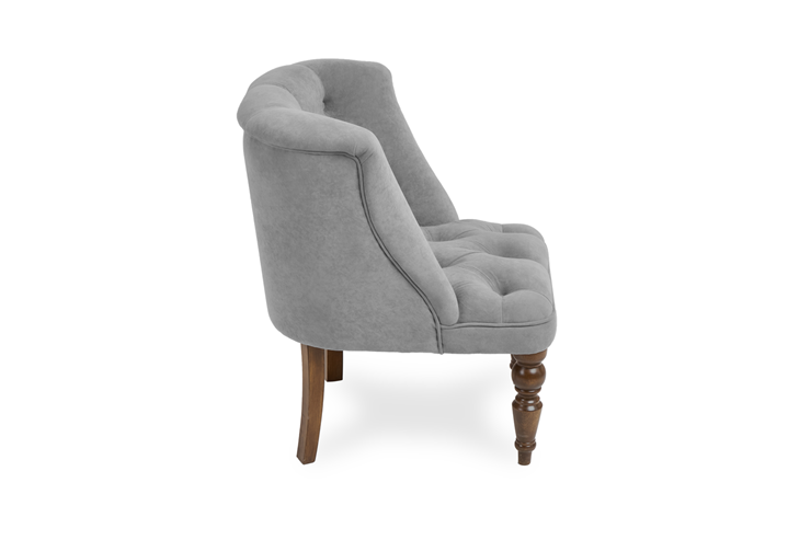 Кресло на ножках Бриджит серый ножки коричневые в Элисте - изображение 2