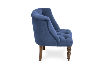 Кресло на ножках Бриджит синий ножки коричневые в Элисте - предосмотр 2