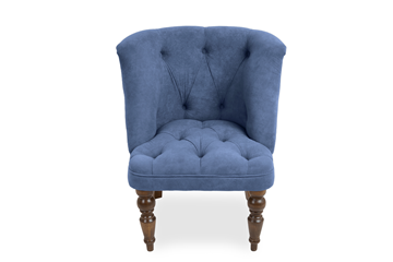 Кресло на ножках Бриджит синий ножки коричневые в Элисте - предосмотр