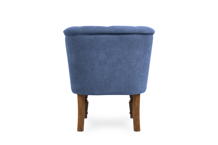 Кресло на ножках Бриджит синий ножки коричневые в Элисте - изображение 5