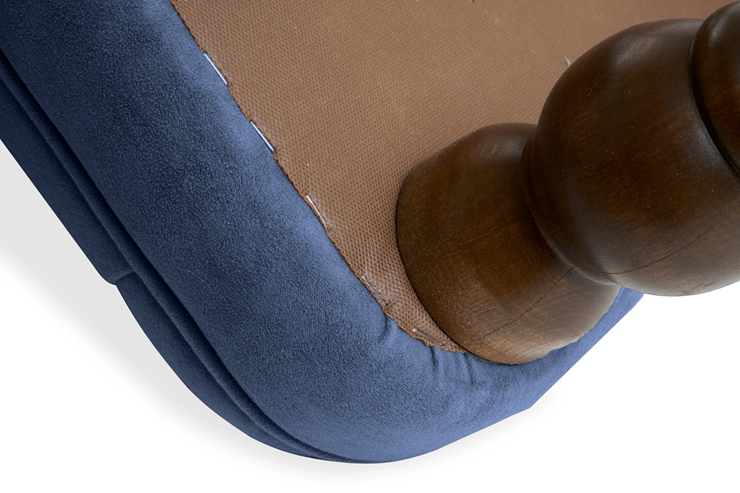 Кресло на ножках Бриджит синий ножки коричневые в Элисте - изображение 7