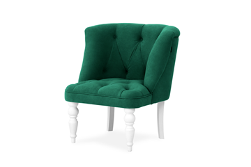 Кресло Бриджит зеленый ножки белые в Элисте - предосмотр