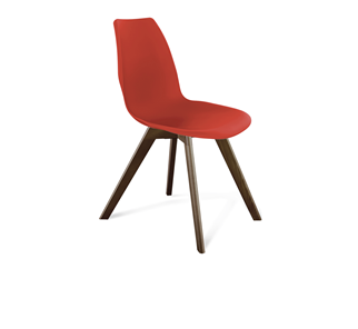 Обеденный стул SHT-ST29/S39 (красный ral 3020/темный орех) в Элисте - предосмотр