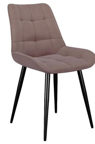 Обеденный стул 206М, микровелюр B5 latte, ножки черные в Элисте - предосмотр
