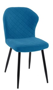 Обеденный стул 239 синий, ножки черные в Элисте