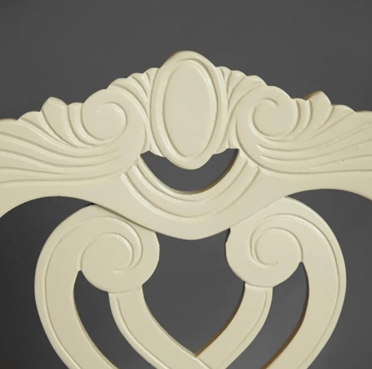 Кухонный стул Андромеда, дерево гевея 47х55х107 Ivory white/ткань коричневая S 168-7 (2 шт) арт.12896 в Элисте - изображение 10