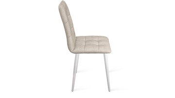 Обеденный стул Аспен К1С (Белый матовый/Микровелюр Duna Brilliant) в Элисте - предосмотр 1