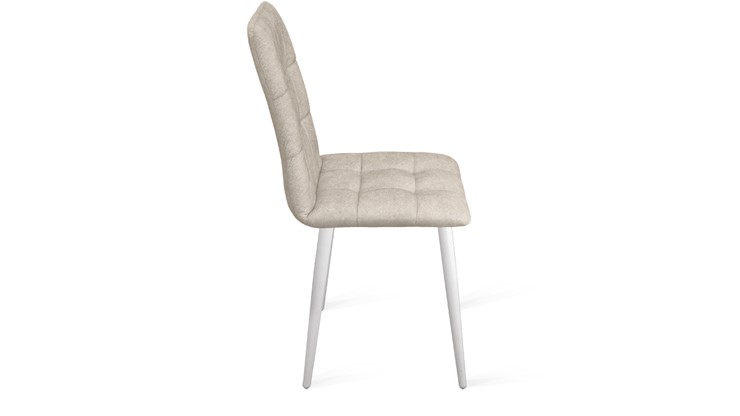 Обеденный стул Аспен К1С (Белый матовый/Микровелюр Duna Brilliant) в Элисте - изображение 1