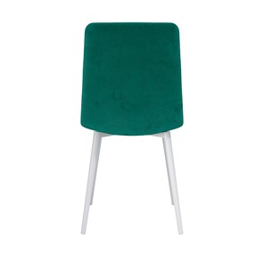 Обеденный стул Белла, велюр тенерифе изумруд/Цвет металл белый в Элисте - предосмотр 3