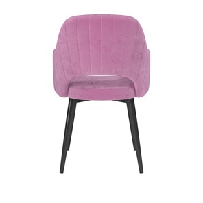Кухонный стул Берта, велюр тенерифе розовый/Цвет металл черный в Элисте - предосмотр 3