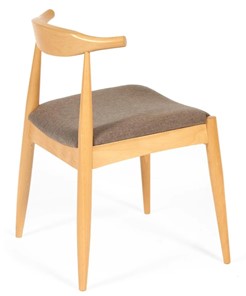 Обеденный стул BULL бук/ткань 54,5x54x75 Натуральный (2 шт) арт.13985 в Элисте - предосмотр 1