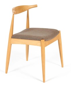 Обеденный стул BULL бук/ткань 54,5x54x75 Натуральный (2 шт) арт.13985 в Элисте - предосмотр
