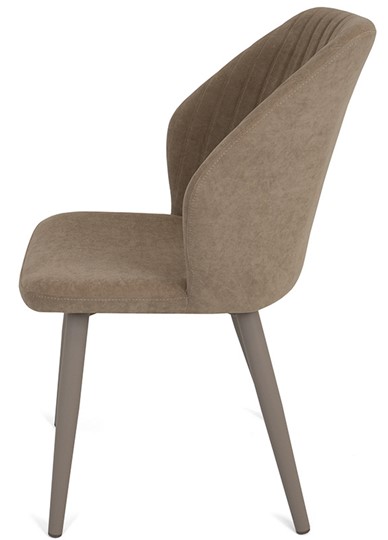 Обеденный стул Бьянка, ноги мокко круглые XXL (R38)/велюр T170 Бежевый в Элисте - изображение 3