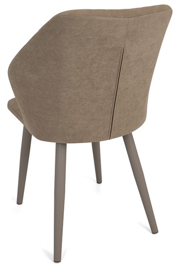 Обеденный стул Бьянка, ноги мокко круглые XXL (R38)/велюр T170 Бежевый в Элисте - изображение 4